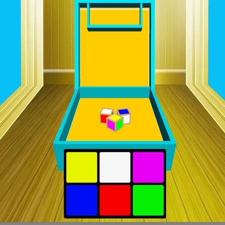 Color Game dice board showing 6 colored betting squares