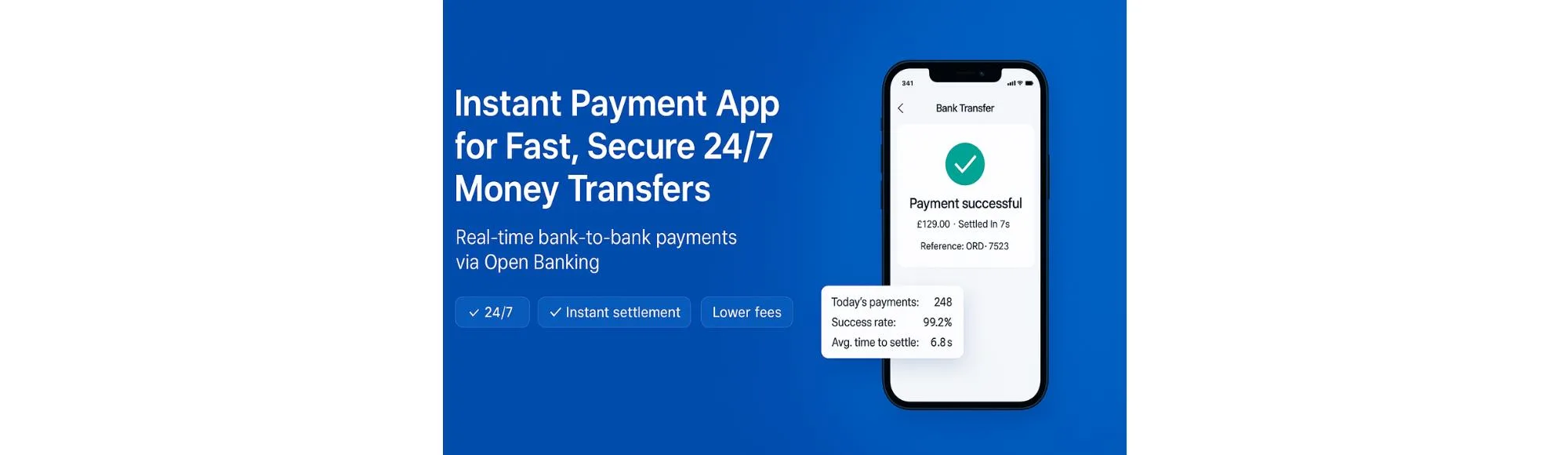 Instant payout processing timeline diagram