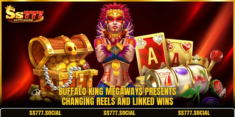 Buffalo King Megaways presents changing reels and linked wins Buffalo King Megaways presents changing reels and linked wins