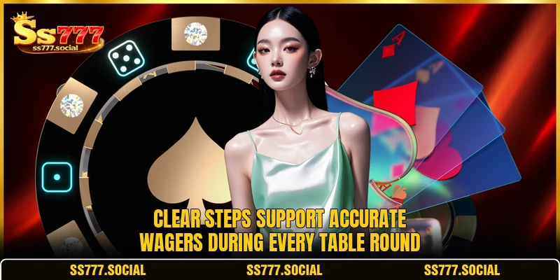 Clear steps support accurate wagers during every table round Clear steps support accurate wagers during every table round