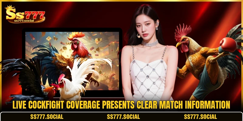 Live cockfight coverage presents clear match information Live cockfight coverage presents clear match information