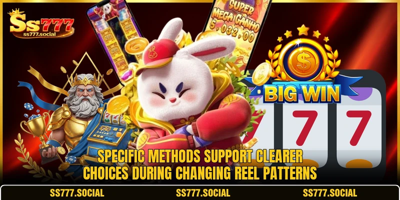 Specific methods support clearer choices during changing reel patterns Specific methods support clearer choices during changing reel patterns